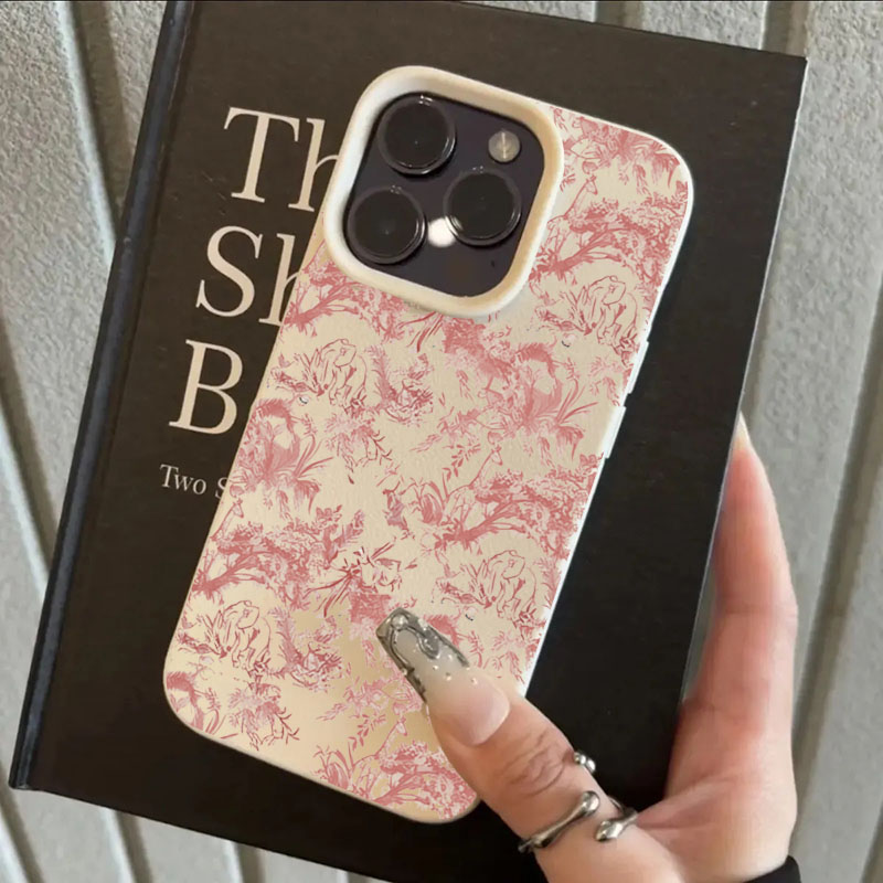 Vintage Floral Pattern Soft Case - Эстетичный винтажный чехол для телефона в
