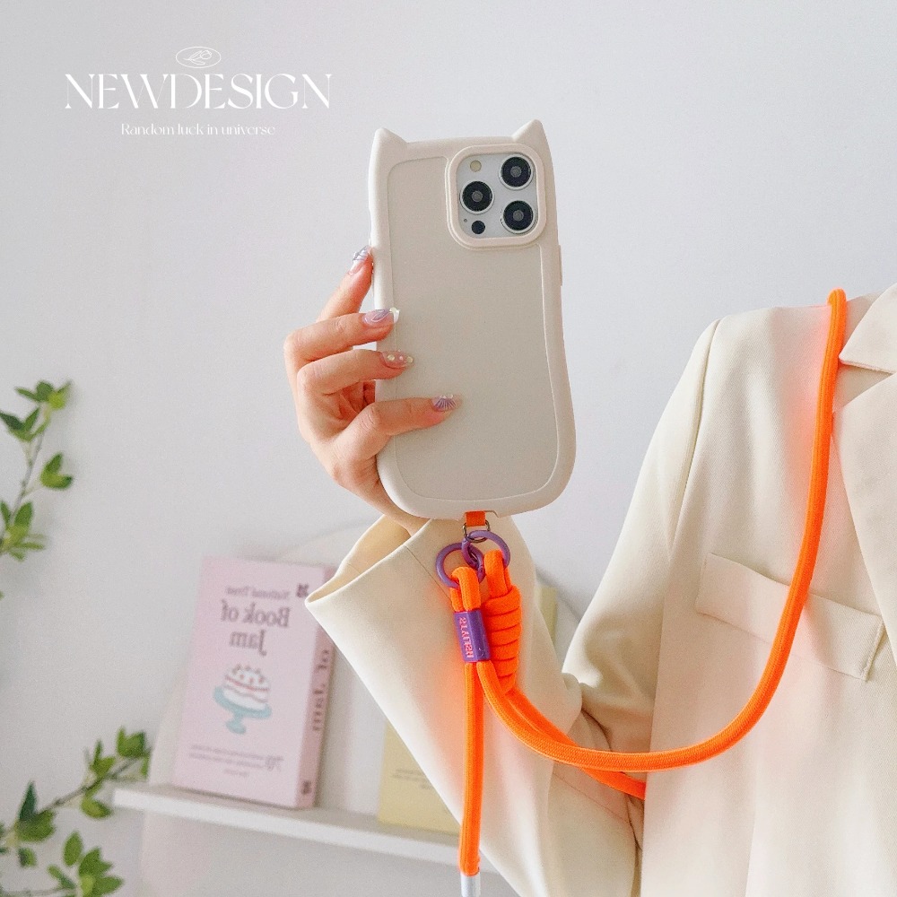 Crossbody Lanyard Neck Strap Case - Модный простой регулируемый шейный ремешок INS