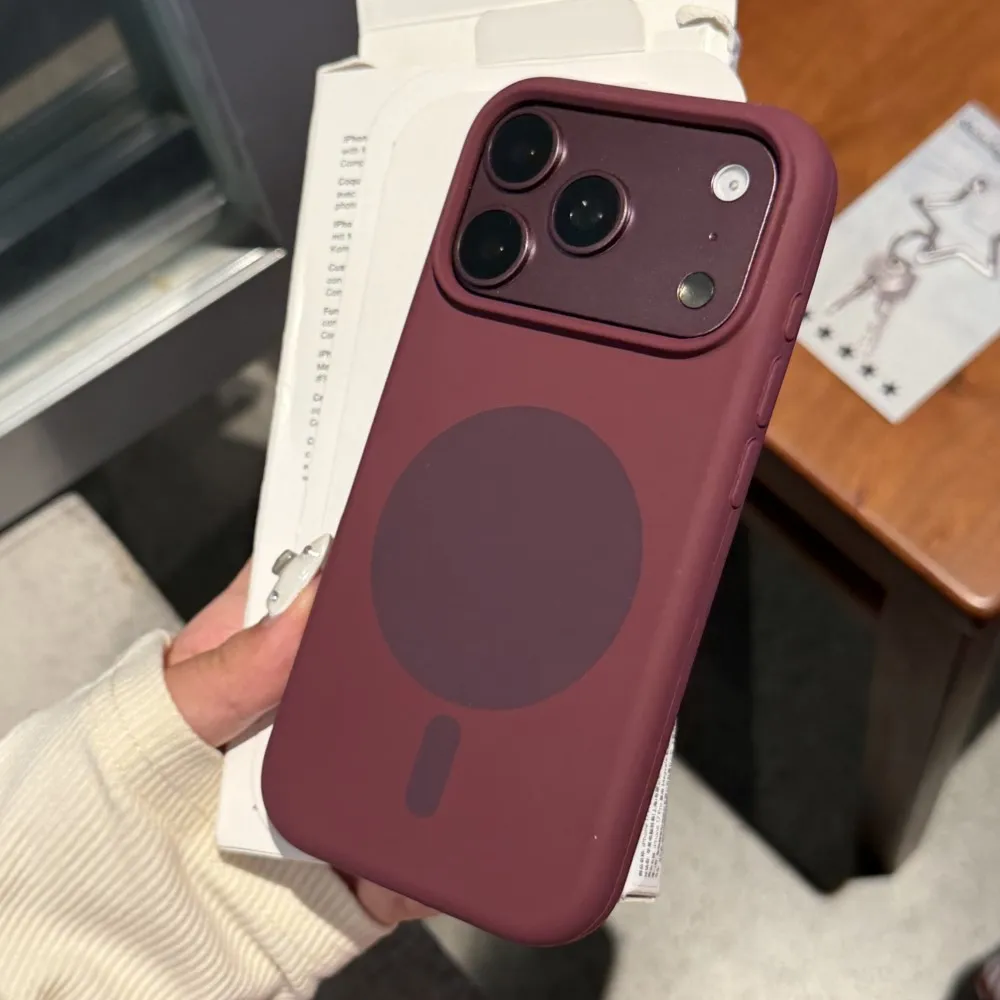 Liquid Silicone Magnetic Phone Case - Жидкий силиконовый магнитный чехол для iPhone