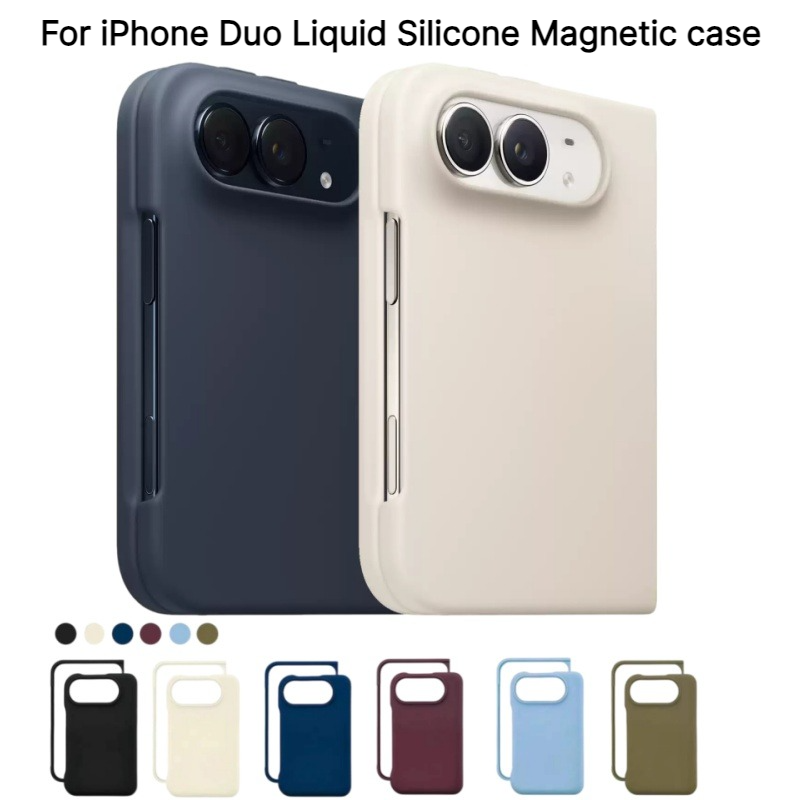Liquid Silicone Magnetic Phone Case - Оригинальный чехол для iPhone Duo с
