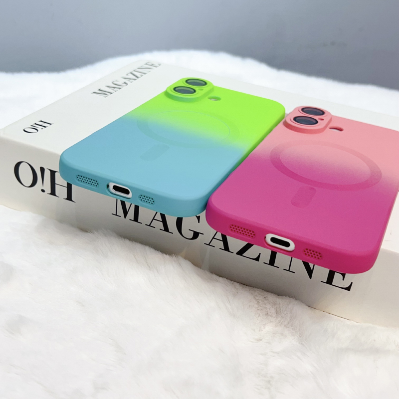 Роскошный чехол для iPhone 18, – обзор и цена Liquid Silicone Magnetic Phone Case