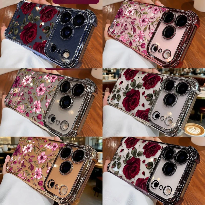 Винтажный чехол с красным цвет – обзор и цена Vintage Floral Pattern Soft Case