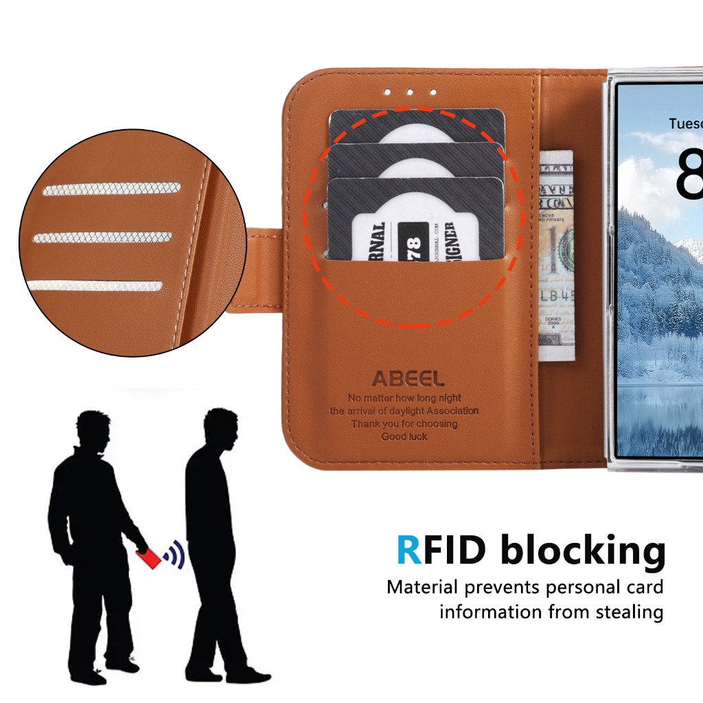 Чехол-кошелек с RFID-защитой д – обзор и цена Leather Wallet Card Holder Phone Cover